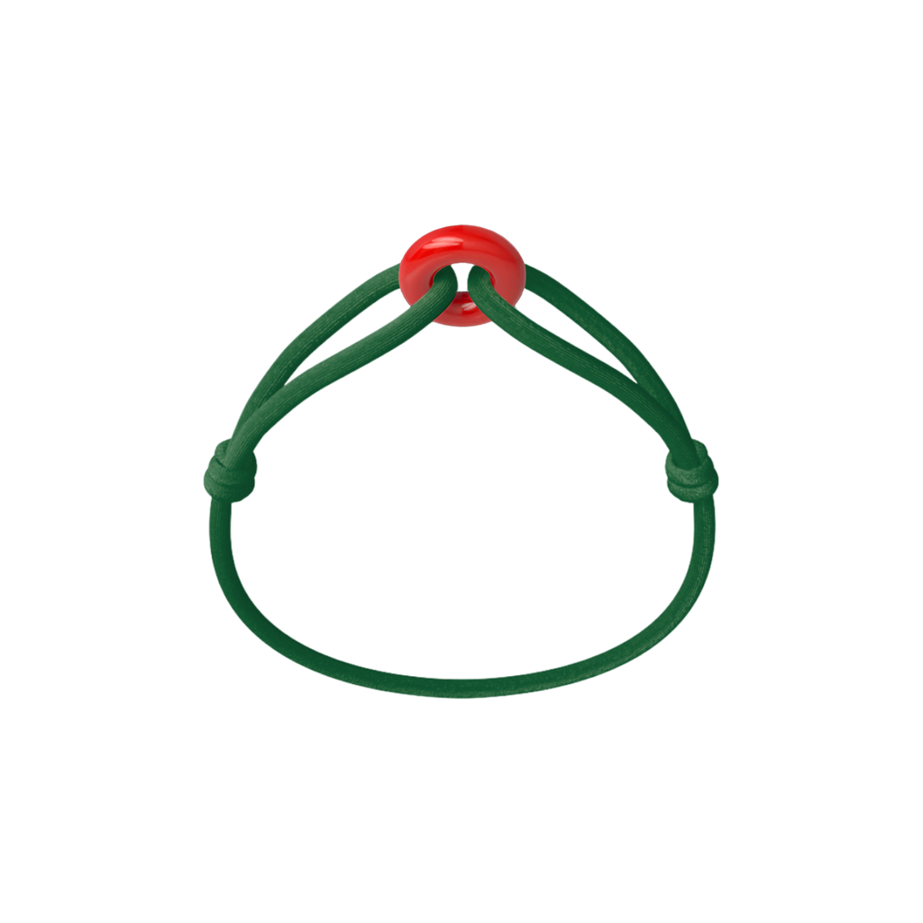 Coral Soho Cord Bracelet