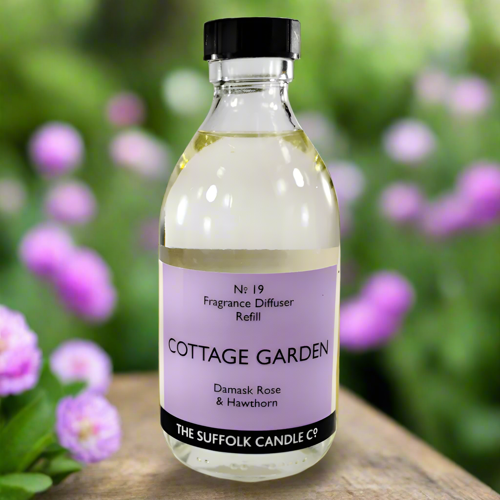 COTTAGE GARDEN - Damask Rose, Hawthorn and Violet - Diffuser oil refill - 250ml