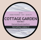 COTTAGE GARDEN - Damask Rose, Hawthorn and Violet - handmade wax melt - 50g