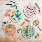 Green Woodpecker Cross Stitch Kit for Beginners
