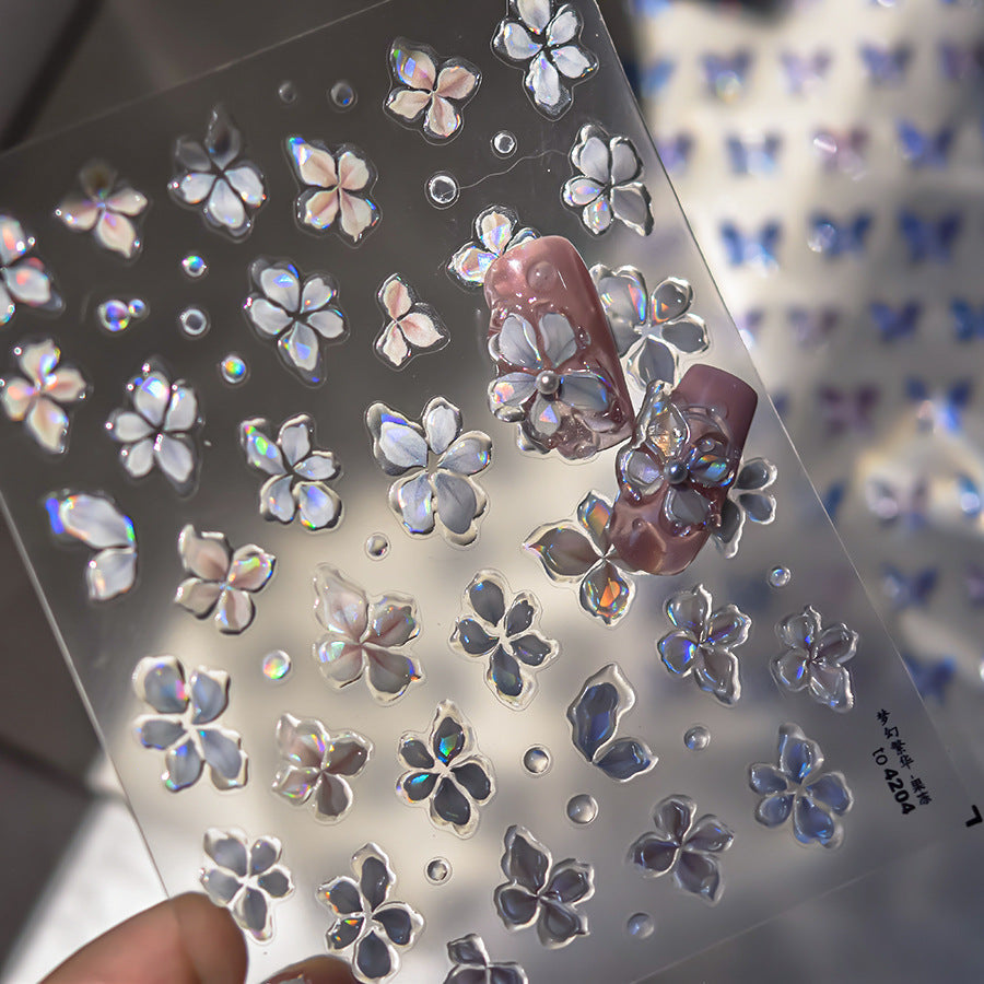 Hello Claws | Crystal Flower Nail Deco Sticker
