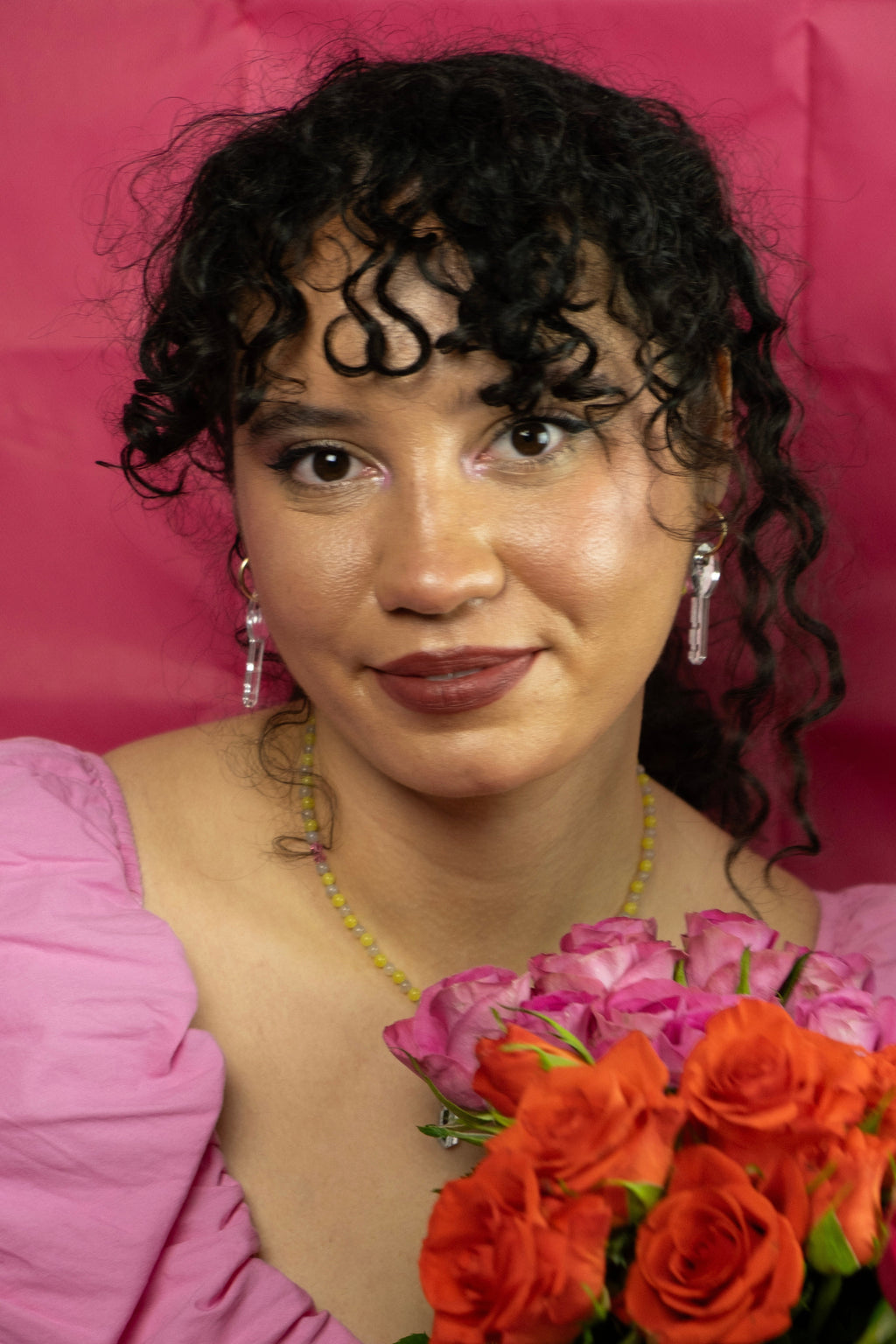 Key Hoop Earrings