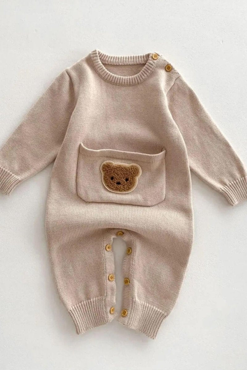 Waffle Bear One Piece Playsuit