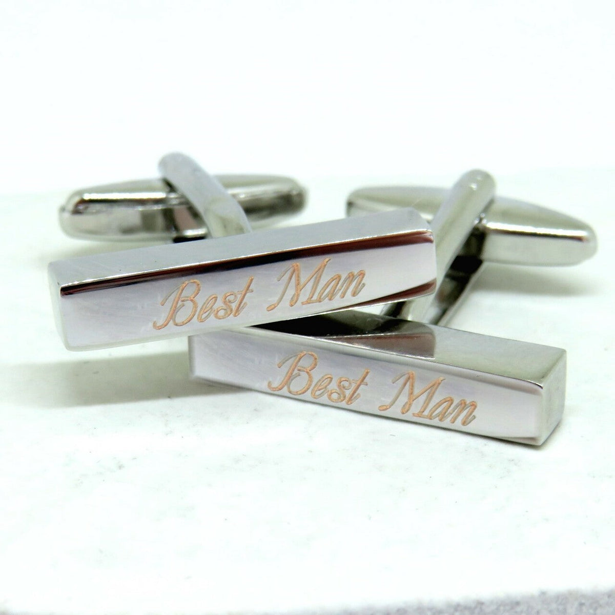 Personalised Deco Bar Cufflinks - Wedding