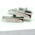 Personalised Deco Bar Cufflinks - Wedding