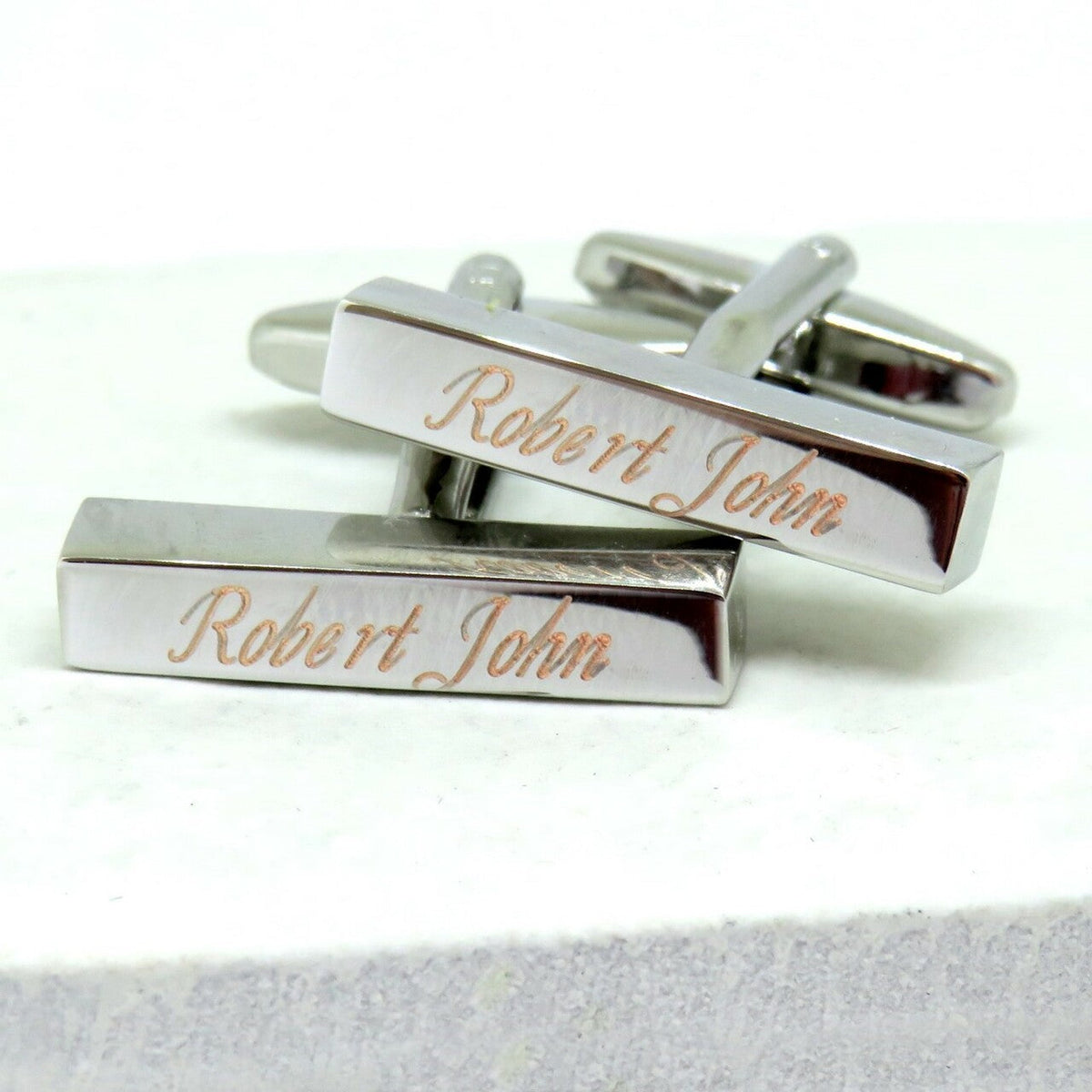 Personalised Deco Bar Cufflinks - Wedding