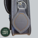 Leather Midi Satchel - Double Stitch - Graphite