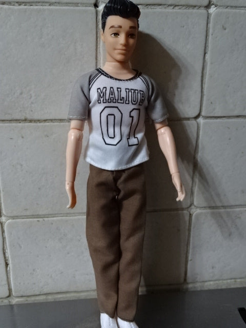 Male Plastic 30 cm Ball Joint Fashion Doll With Extra Clothing Set