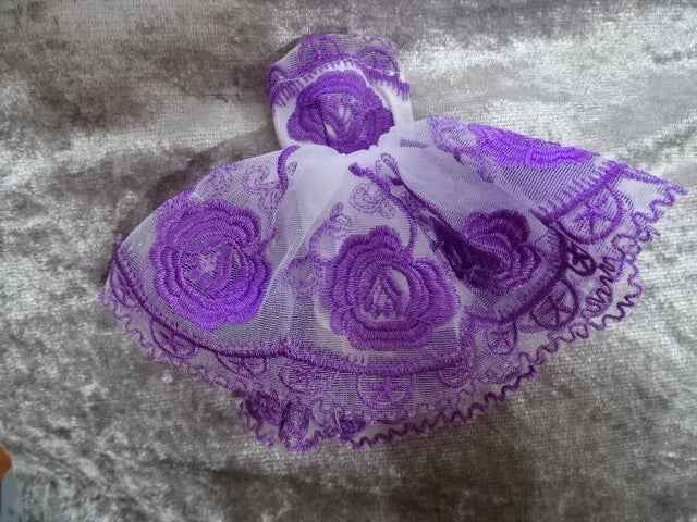 Doll Dresses for 30 Cm Plastic Fashion Doll  'Short Lacy Prom Dresses' (Will Fit Barbie Sized Dolls)