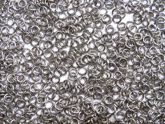 Stainless steel jump rings 5mm - silver - 100pk
