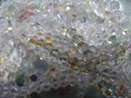 Ab Rainbow Plated Imitation Austrian Crystal Bicones  4~4.5x4mm