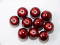 Gold Shimmer 'Russett' glass bead 10mm