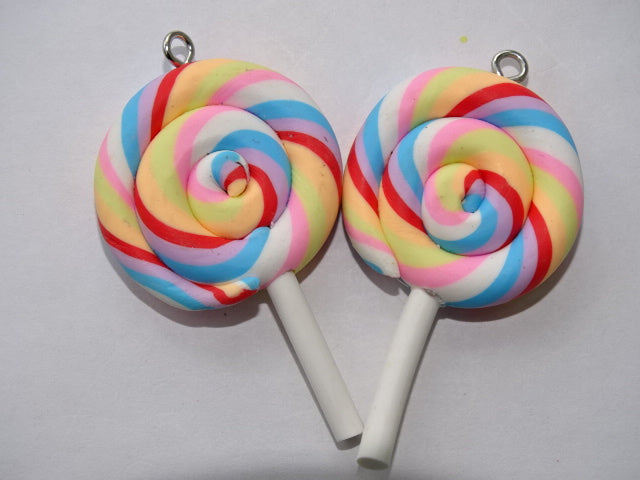 Big Lolly Polyclay Pendant. 'Circus'