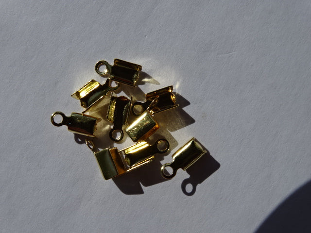 5mm Gold Cord Ends