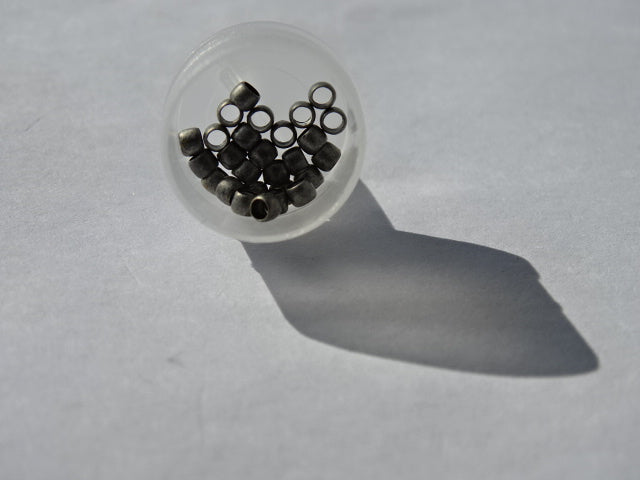 2mm Round Crimps Gunmetal