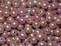 10mm Recycled Acrylic Beads  'Rose Gold Rainbow'