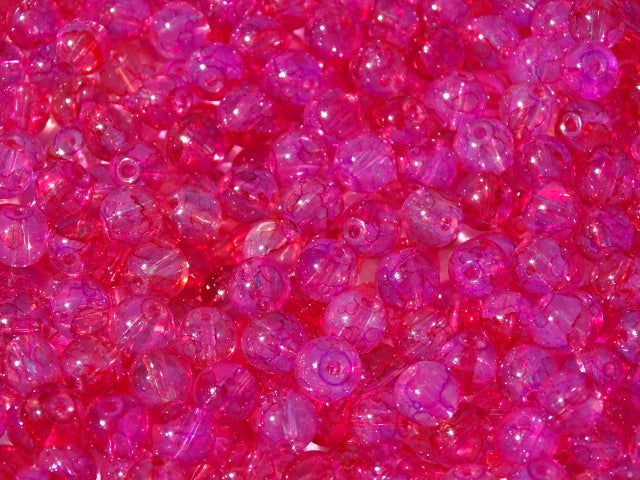 6mm Glass Beads 'Peony Opalite'