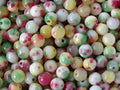 Natural White Jade Multi Toned 'Fruit Pavlova'  6mm Beads