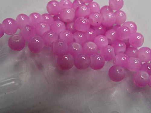 'Bubblegum'   6mm Imitation Jade Beads