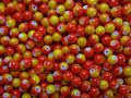 'Sunset'  2 Tone Glass 8mm Beads
