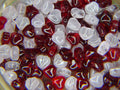 Imitation Jade Heart Mix  4mm
