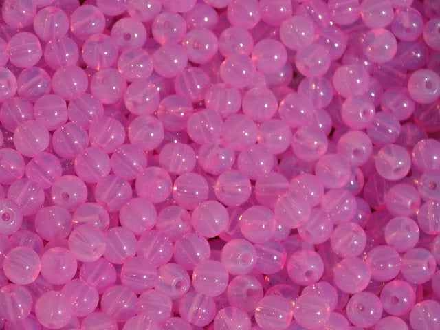 6mm Glass Beads  'Cherry Blossom Opalite'