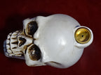 Large skull backflow incense burner with open mouth
