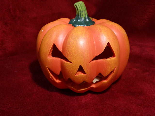 Evil pumpkin incense cone burner