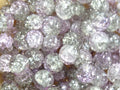 'Misty Rose'  10mm Crackle Glass Beads