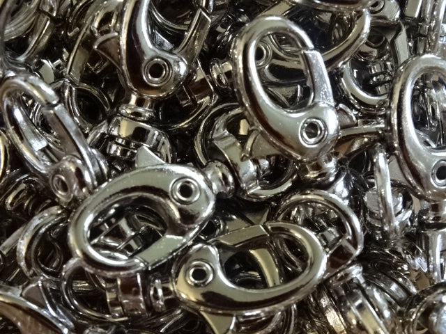 Lobster swivel clasp platinum coloured