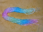 'Waterfall' 5.5-6mm graduated colour faceted glass beads