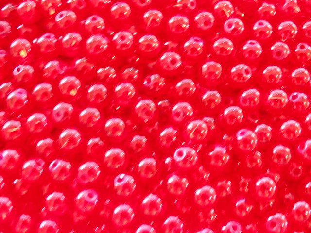 'Cheeky Cherry'  6mm Transparent Glass Beads
