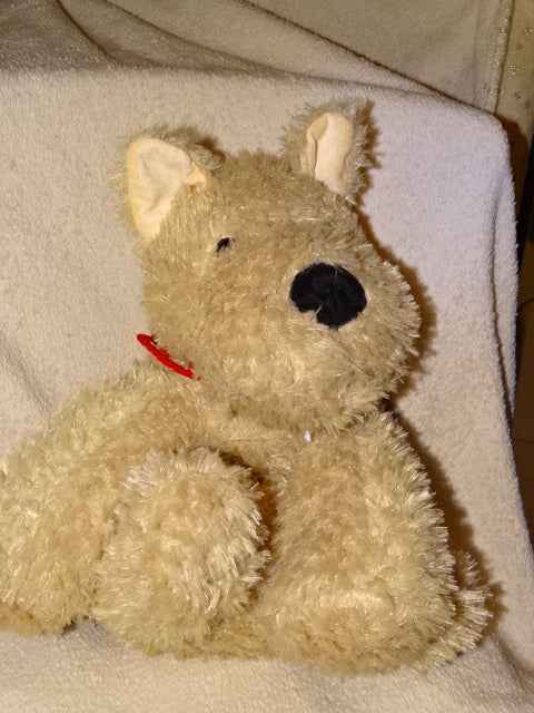 Adorable Soft Toy Floppy Plush Brown Terrier Dog  Approx 40cm Long