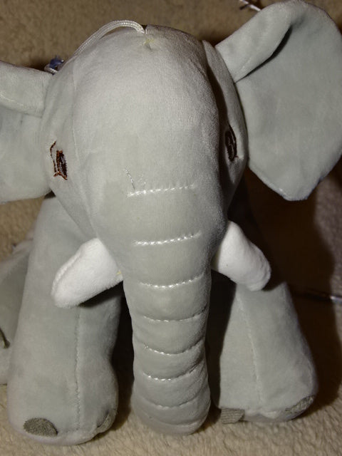 Adorable Velvet Feel Plush Elephant    Approx 16cm L x 16cm H