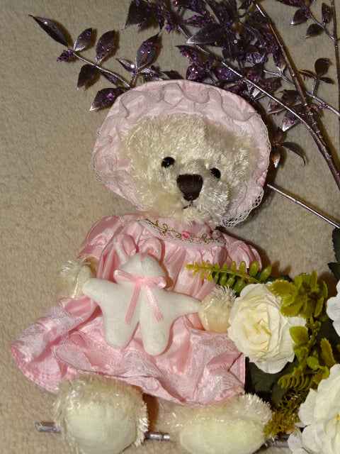 Cute Old Fashioned Style Clothed Soft Toy Plush Bear   Approx 25cm Tall