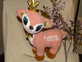 Cute Plush Merry Christmas Reindeer  25cm Long x 17cm High (approx)