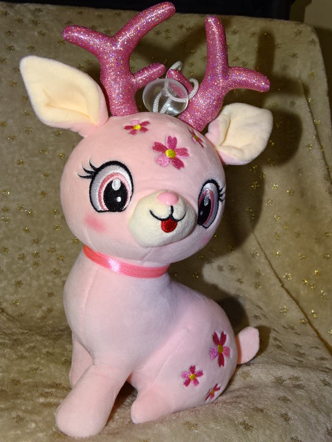 Velvet Feel Soft Plush Reindeer Toy  30cm H x 10cm  W  (approx)