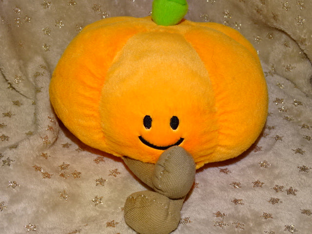 ' Plush Pumpkin'  Velvet Feel Soft Plush Toy 20 x 12 cm Approx