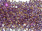 'Berry Bling'   Full Electroplated Faceted Glass Beads 6 x 5mm