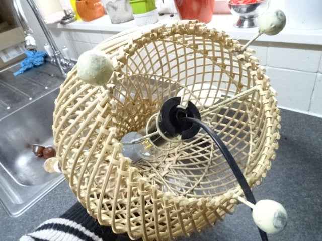 Natural Rattan Table Lamp  ( Bulb Included )  Natural