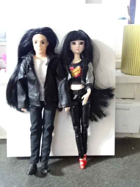 'Simone And Lonnie'  Rock / Goth / Couple    30cm Ball Joint Dolls