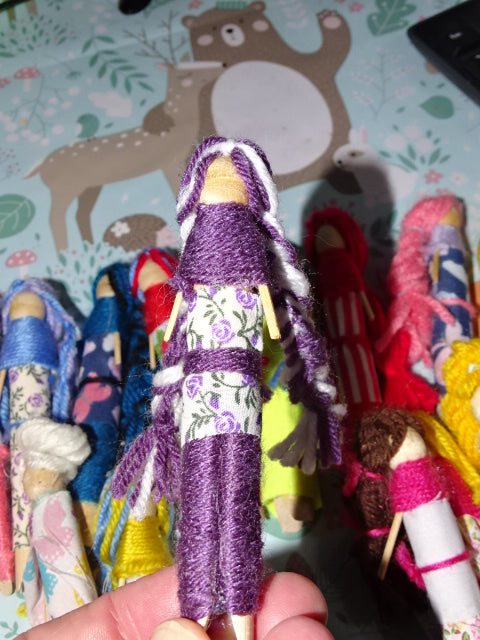 Handmade Assorted Dolly Peg  Worry Dolls / Wooden Gifts / Gift