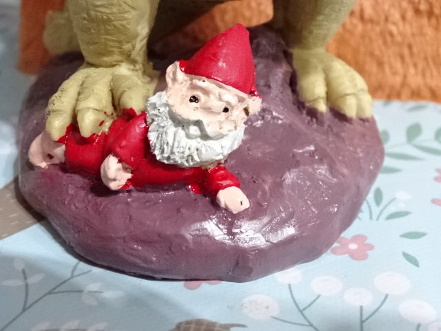 'Dino the Devourasaurus'  Resin Funny Garden / Home Decor / Gift  Ornament