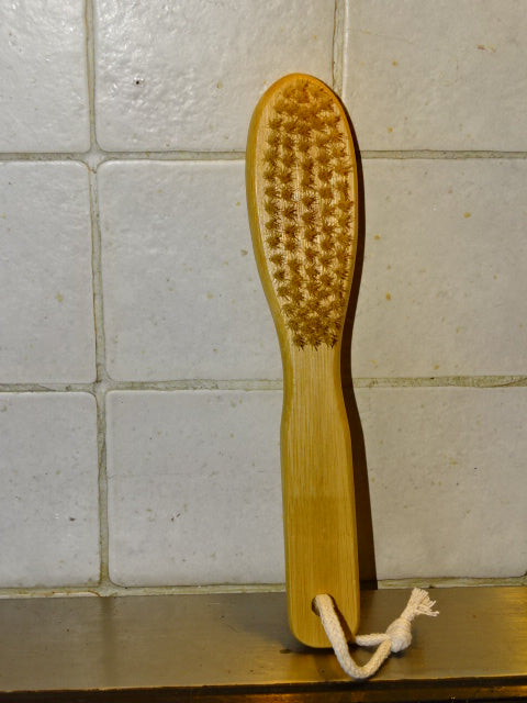 Soft Natural Bristle and Natural Wood Beard Brush