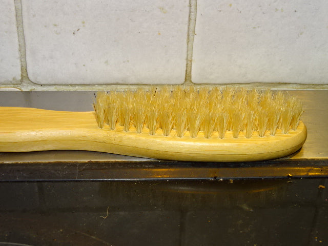 Soft Natural Bristle and Natural Wood Beard Brush
