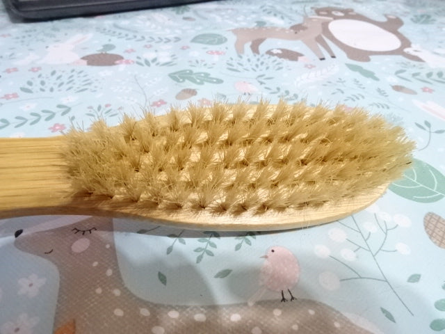 Soft Natural Bristle and Natural Wood Beard Brush