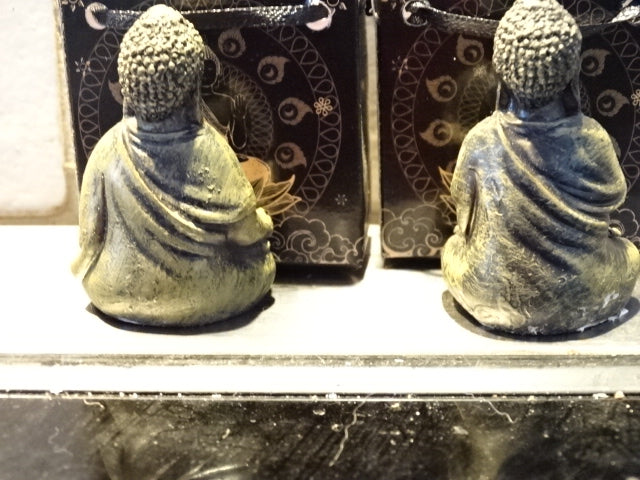Mini 'Buddha In A Bag'   Resin Figures