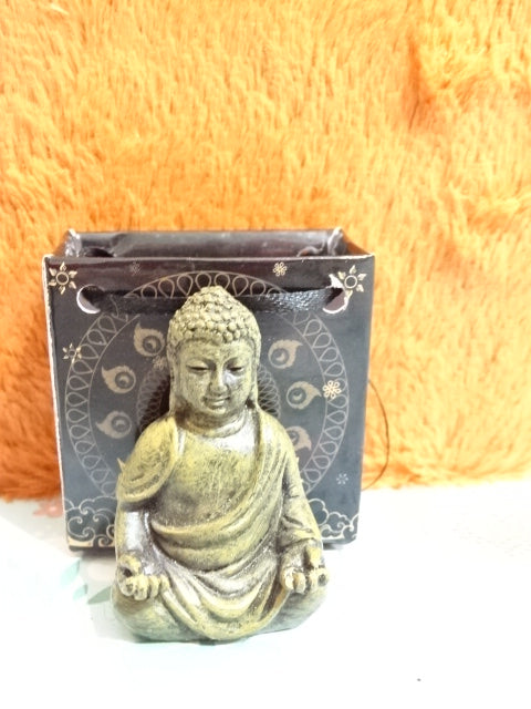 Mini 'Buddha In A Bag'   Resin Figures