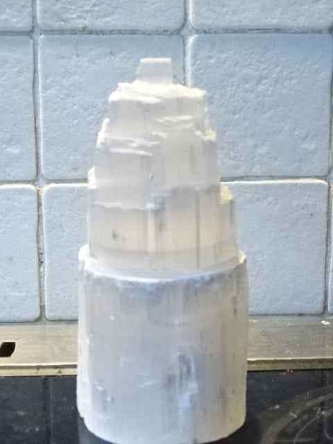 Natural Selenite ( Sleep Stone) Tower 20 cm  (approx)