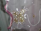Pretty Pink, White And Gold Bridal / Summer / Fine Stretchy Mesh Polyester Scarf / Shawl